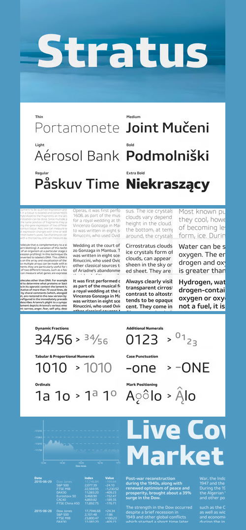 Stratus - Neutral Sans-Serif Family 6xOTF Stratus - Neutral Sans-Serif Family 6xOTF