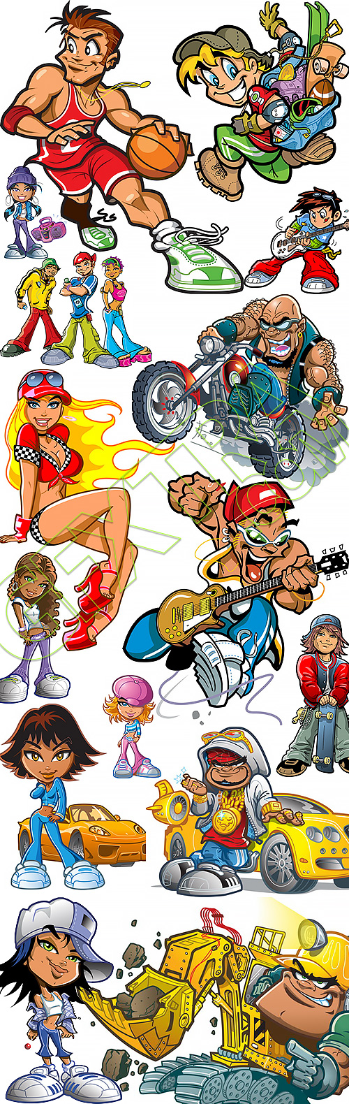 Cartoon characters #9, 30xEPS Cartoon characters #9, 30xEPS