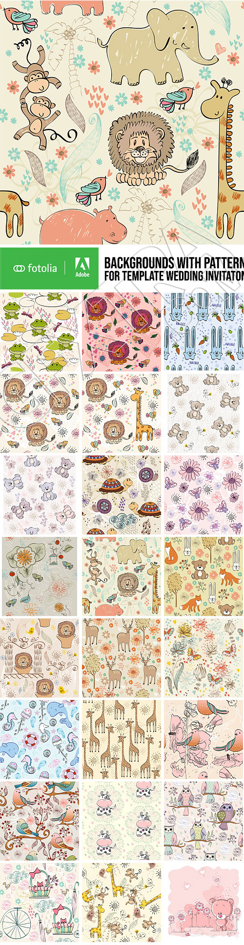 Baby Backgrounds Seamless Patterns 25xEPS Baby Backgrounds Seamless Patterns 25xEPS