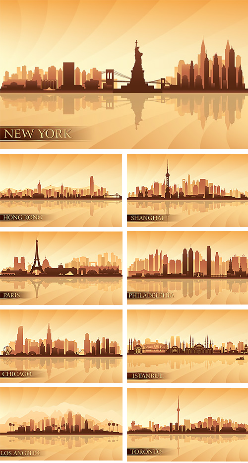 City Skylines of Capital Cities 21xEPS City Skylines of Capital Cities 21xEPS