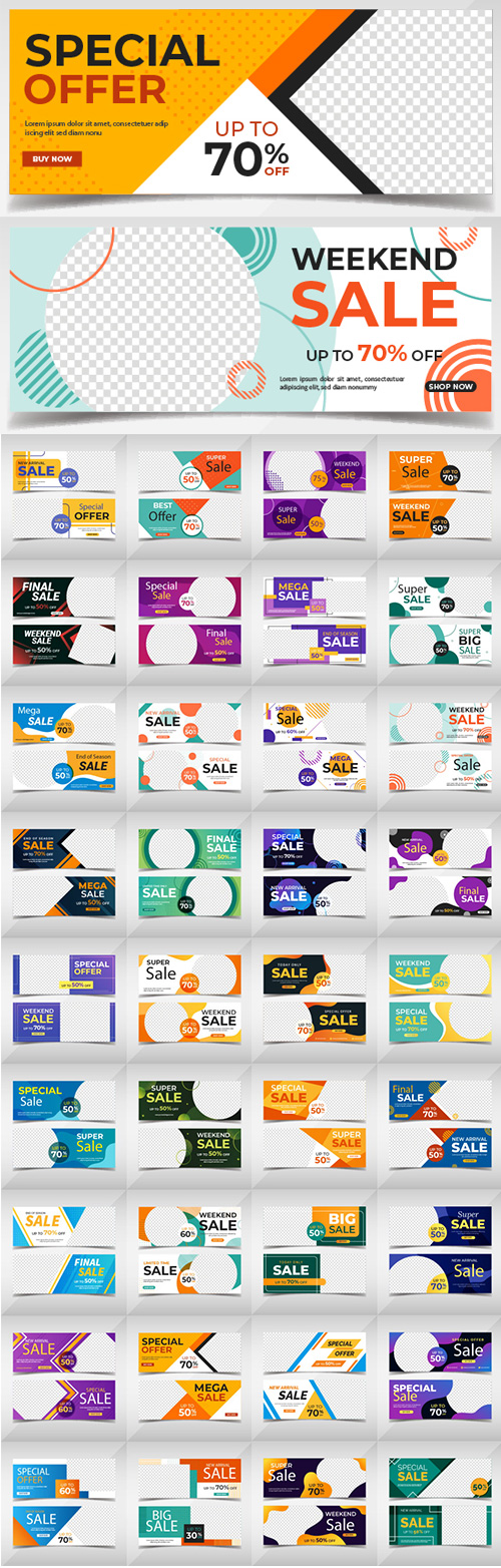 Fashion Sale Promotion Banners 38xEPS Fashion Sale Promotion Banners 38xEPS