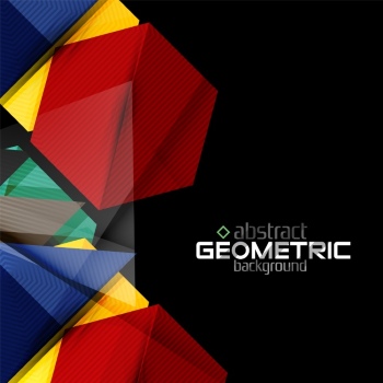 Textured Paper Geometric Shapes on Black 29xEPS Textured Paper Geometric Shapes on Black 29xEPS