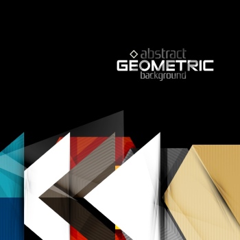 Textured Paper Geometric Shapes on Black 29xEPS Textured Paper Geometric Shapes on Black 29xEPS