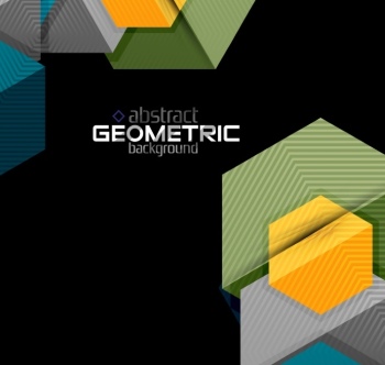 Textured Paper Geometric Shapes on Black 29xEPS Textured Paper Geometric Shapes on Black 29xEPS