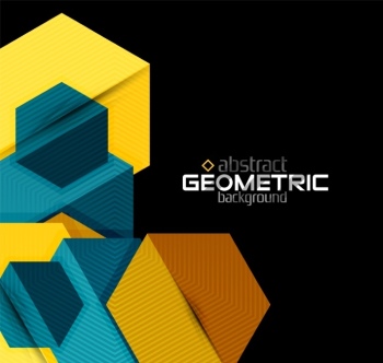 Textured Paper Geometric Shapes on Black 29xEPS Textured Paper Geometric Shapes on Black 29xEPS