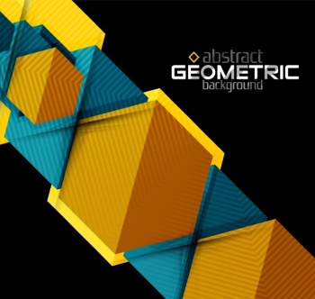 Textured Paper Geometric Shapes on Black 29xEPS Textured Paper Geometric Shapes on Black 29xEPS