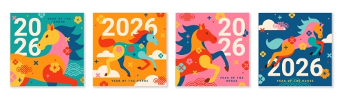 2026 New Year Geometric Design Templates 27xAI 2026 New Year Geometric Design Templates 27xAI