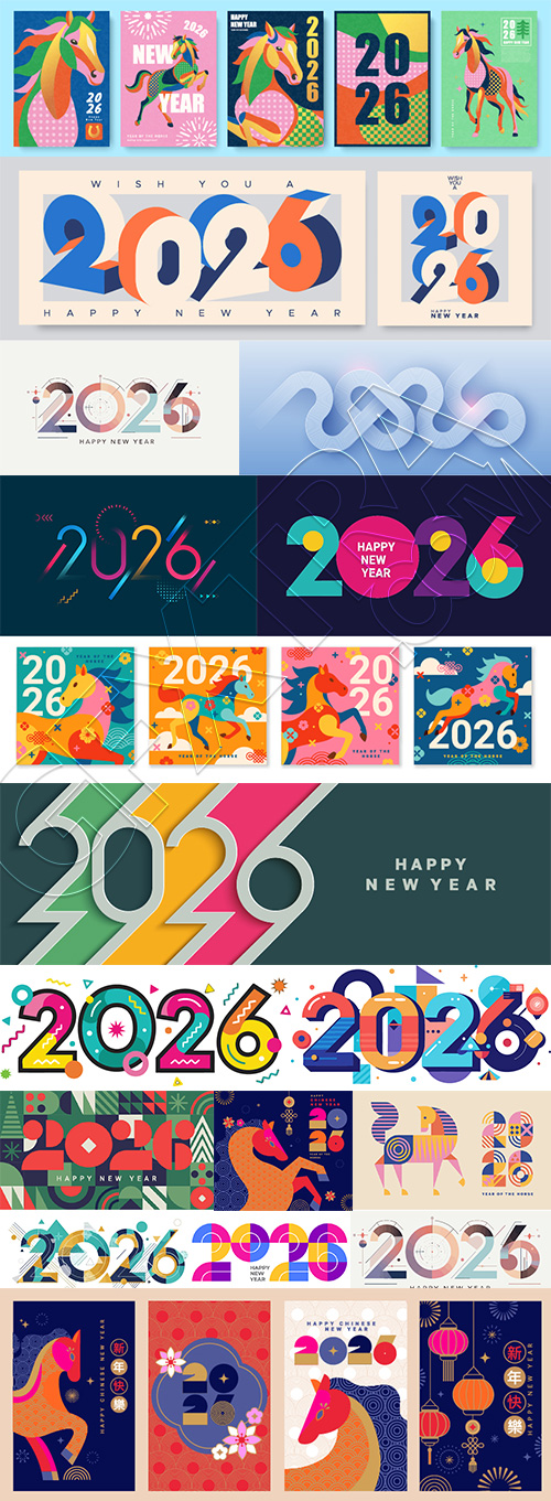 2026 New Year Geometric Design Templates 27xAI 2026 New Year Geometric Design Templates 27xAI