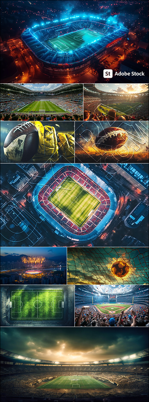Magnificent Stadiums - Football, Baseball, Cricket & Rugby 30xJPG Magnificent Stadiums - Football, Baseball, Cricket & Rugby 30xJPG