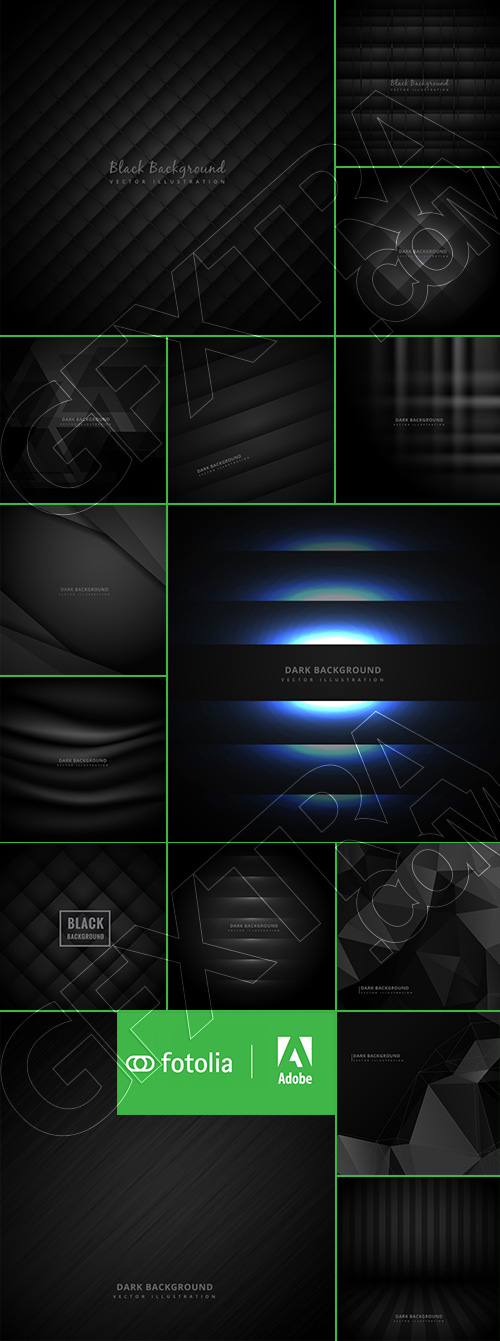 Dark Black Abstract Backgrounds 30xEPS Dark Black Abstract Backgrounds 30xEPS