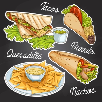 Mexican Food Design Elements 35xEPS Mexican Food Design Elements 35xEPS