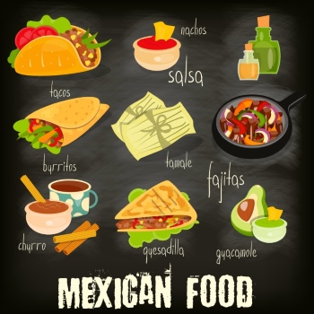 Mexican Food Design Elements 35xEPS Mexican Food Design Elements 35xEPS