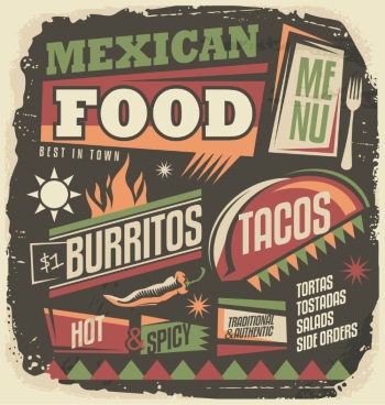 Mexican Food Design Elements 35xEPS Mexican Food Design Elements 35xEPS