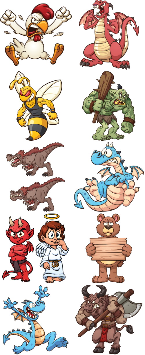 Mix Cartoon Illustration #65, 30xEPS Mix Cartoon Illustration #65, 30xEPS