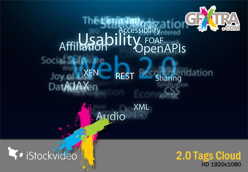 iStockVideo - 2.0 Tags Cloud HD1080 Seamless