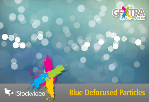 iStockVideo - Blue Defocused Particles HD1080 Seamless