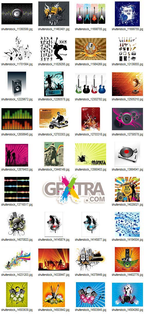 Music, Audio and Dance 225xEPS - Shutterstock