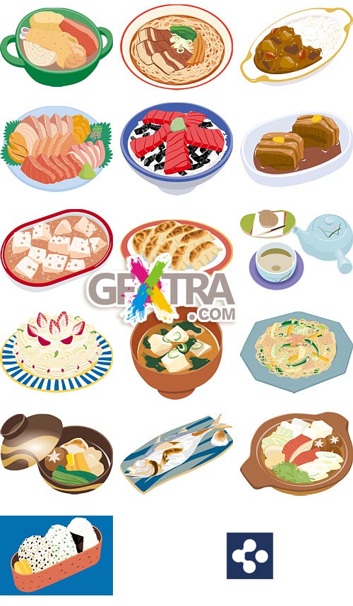 DAJ Illustration DA098 Food 100xEPS