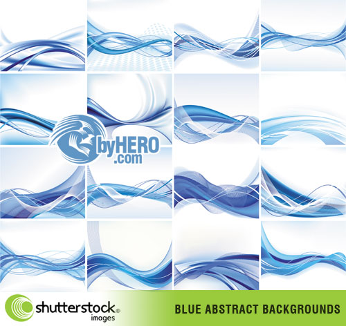 Blue Abstract Designs EPS Vector SS