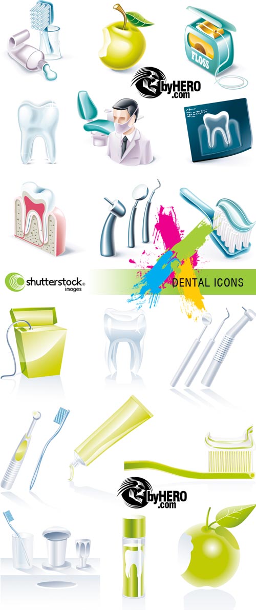 Dental Icons 2xEPS