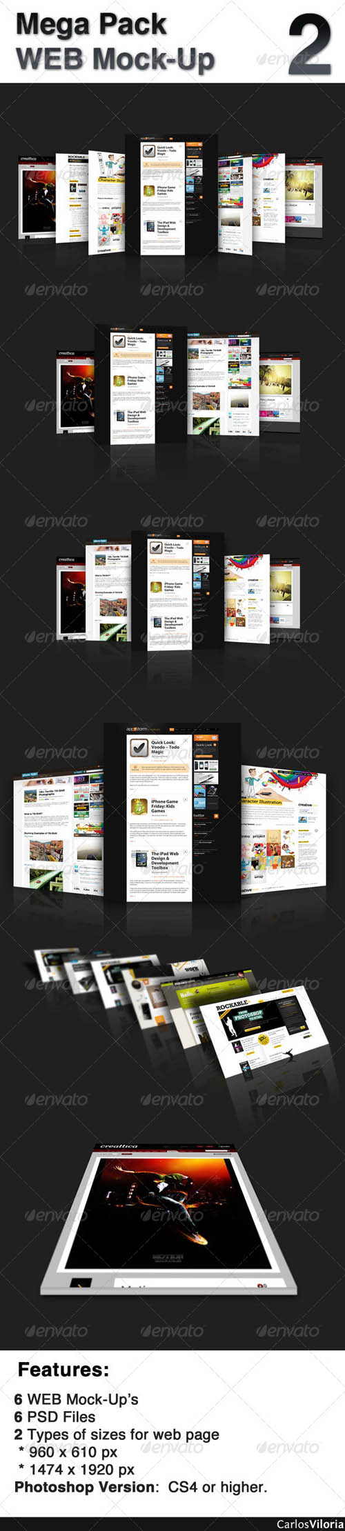 Mega Pack WEB Mock-Up 2  - GraphicRiver (RE-UPLOADED)