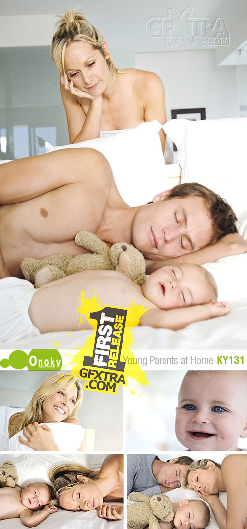 Onoky Images KY131 Young Parents at Home