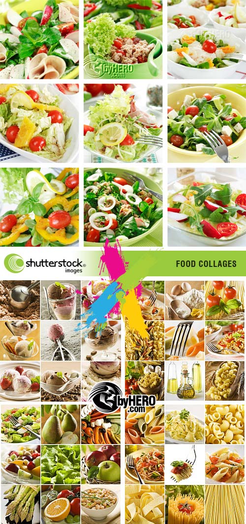 Food Collages - 5xJPGs Stock Image SS