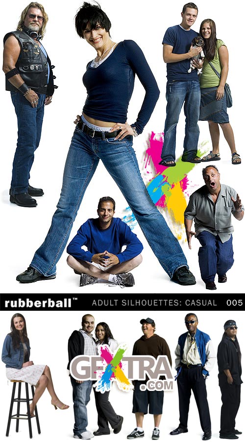 RubberBall 005 Adult Silhouettes Casual