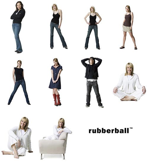 RubberBall 039 Adult Silhouettes 2 Casual