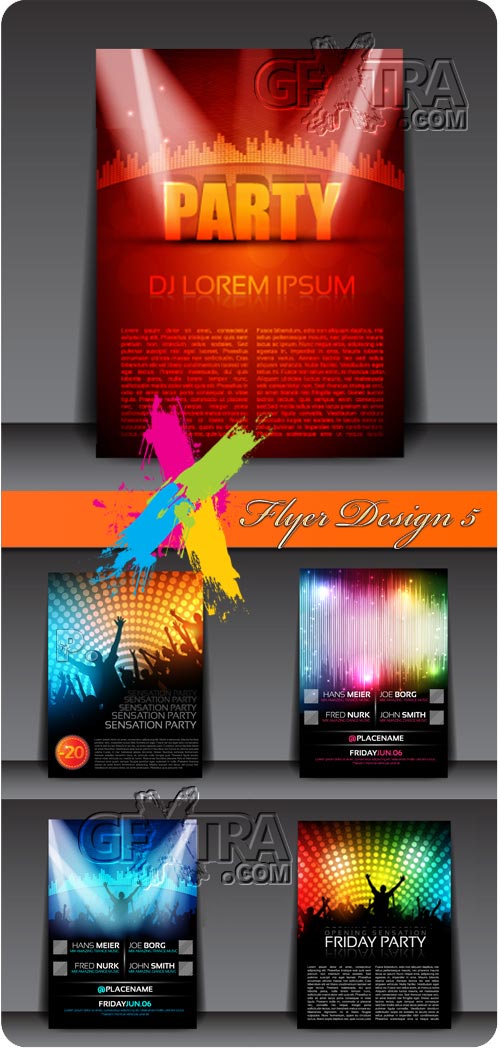 Flyer Design 5 - 5 EPS Vector SS