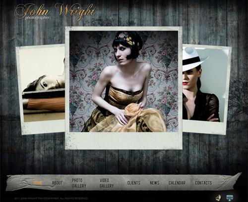 Photographer flash website template - Template-Guide 3635