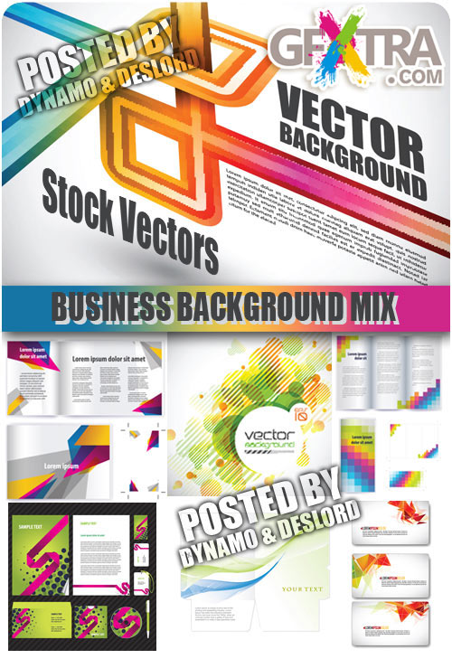 Business Background mix - Stock Vectors