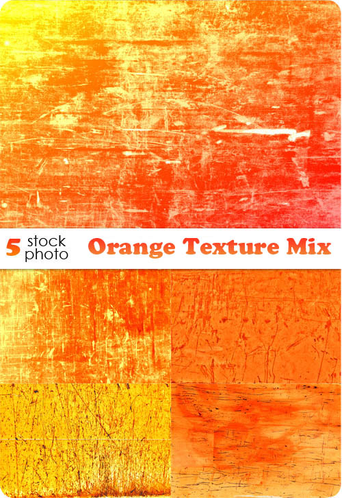 Orange Texture Mix 5xJPGs