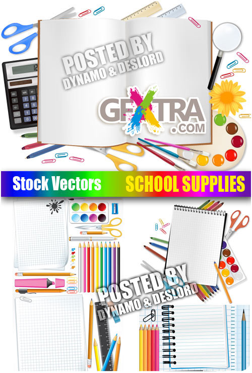 School supplies - Stock Vectors