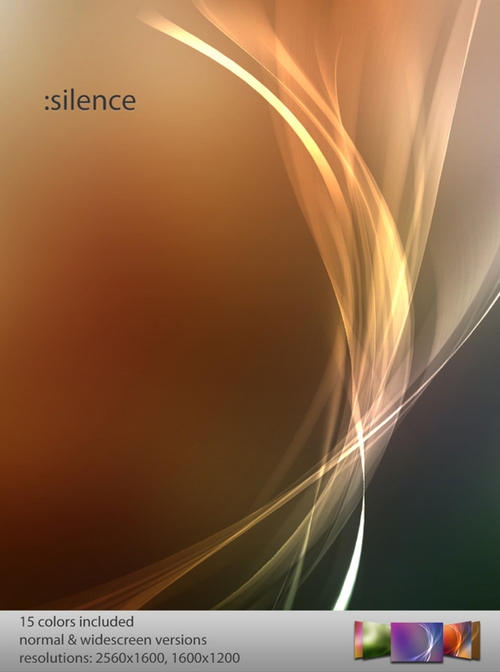 Silence wallpaper pack