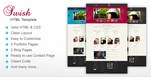 ThemeForest - Swish : Fashion Model Photography website Template