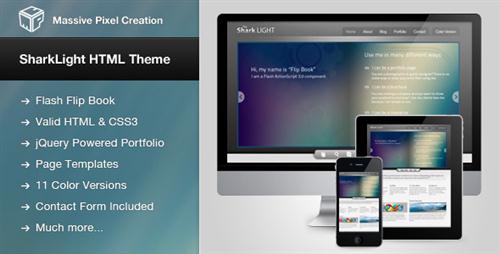 SharkLight HTML Theme with Flip Book - ThemeForest