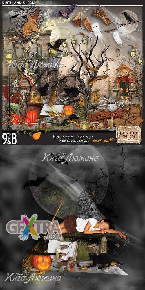 Scrap kit  Haunted Avenue