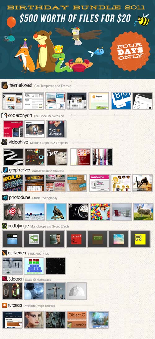 Envato Birthday Bundle 2011