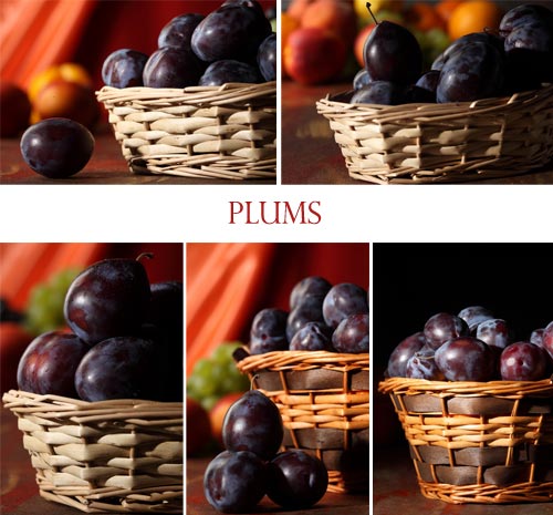 Stock Images - Plums 5xJPGs