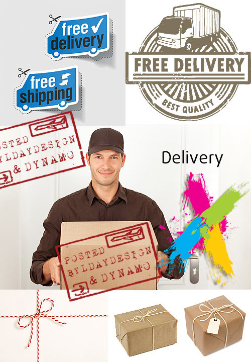 Delivery, shipping box - Stock Photo