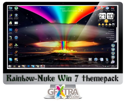 Rainbow-Nuke Win 7 themepack