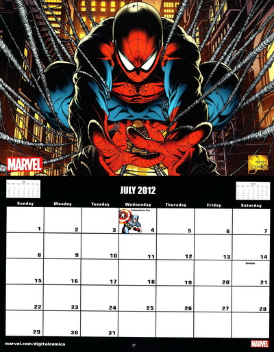 Marvel 2012 Calendar