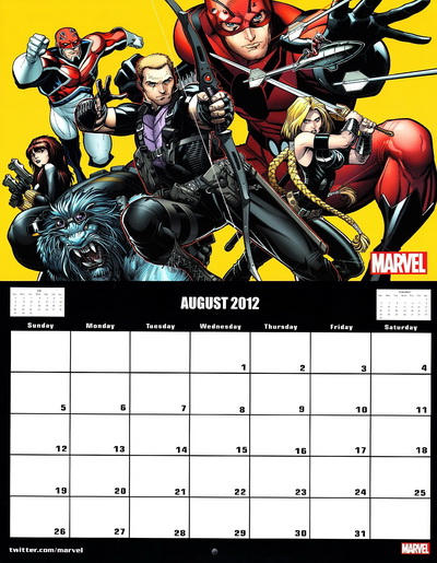 Marvel 2012 Calendar