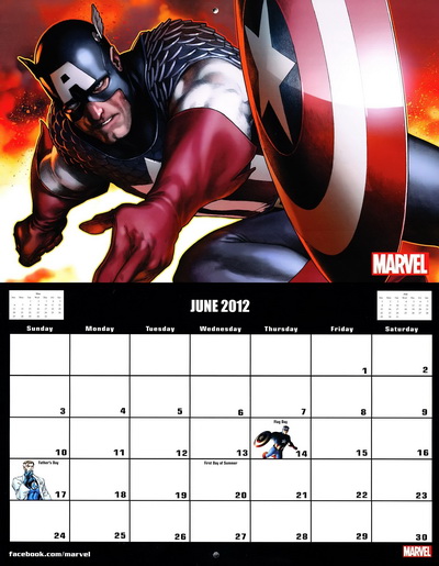 Marvel 2012 Calendar