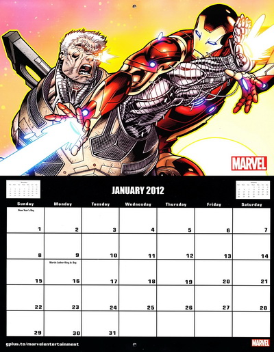 Marvel 2012 Calendar