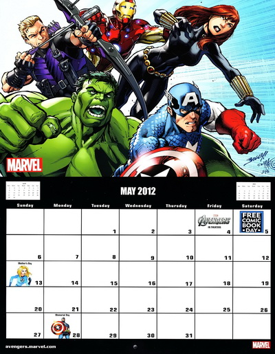 Marvel 2012 Calendar