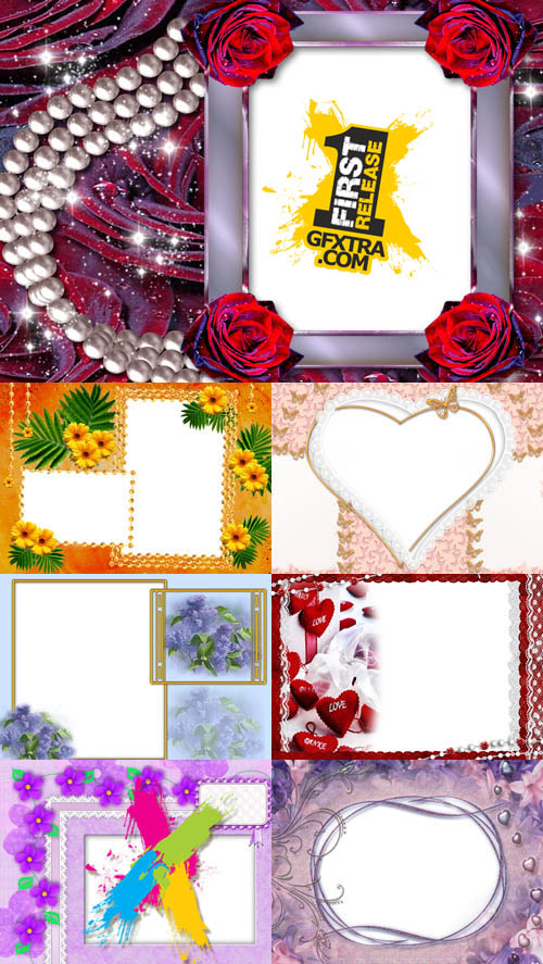 Collection of Photo frames for Valentine\'s Day pack 13