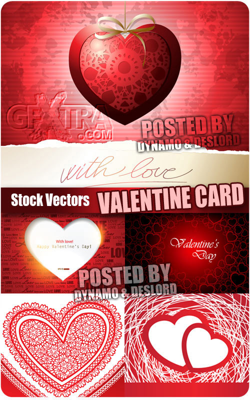 Valentine card 2 - Stock Vectors