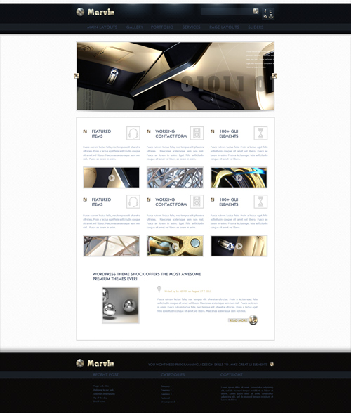 WordPress Theme - Marvin